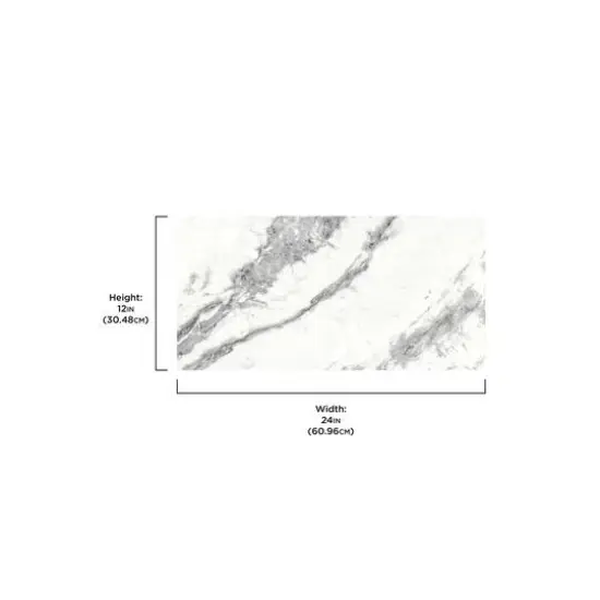 FloorPops Piazza Marble Peel & Stick Floor Tiles {12}