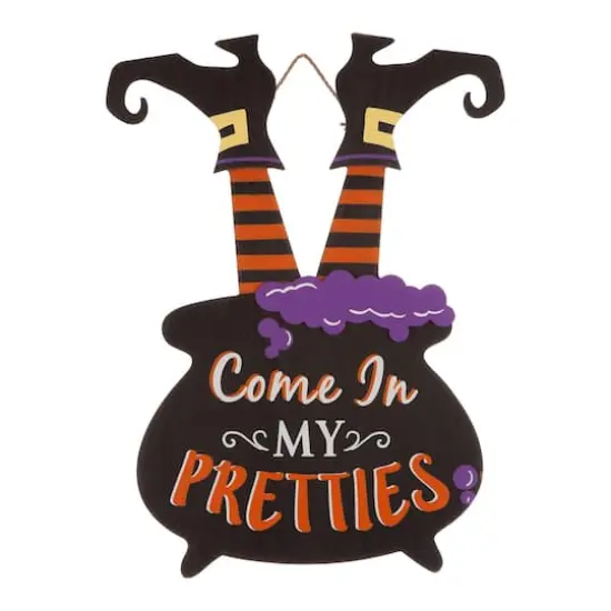 32" Glitzhome&reg; Halloween Witch Yard Stake {9}