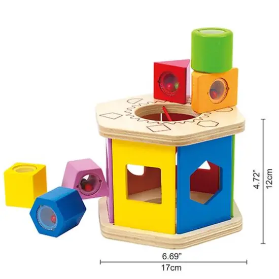 Hape Shake & Match Toddler Wooden Shape Sorter {4}