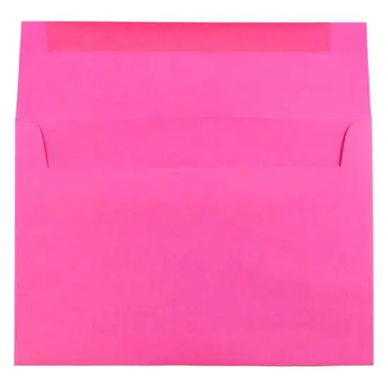 JAM Paper A8 Colored Invitation Envelopes, 50ct. Ultra Fuchsia Hot Pink {4}