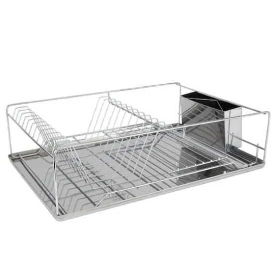 Kitchen Details Twisted Chrome 3-Piece Dish Rack {1}