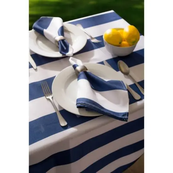 DII&reg; Nautical Blue Cabana Striped Outdoor Napkins, 6ct. {3}