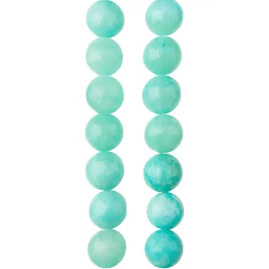 Light Teal Quartzite Round Beads, 8mm by Bead Landing&trade; {1}