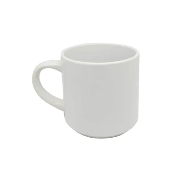 10oz. White Stackable Ceramic Sublimation Mugs, 4ct. by Make Market&reg; {5}