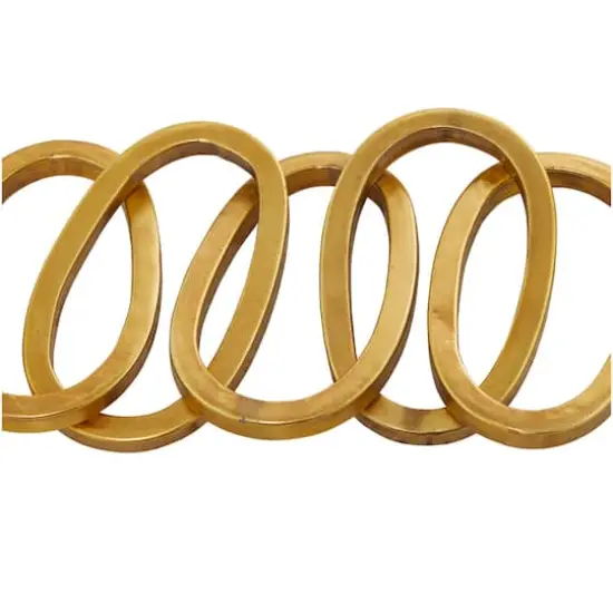 CosmoLiving by Cosmopolitan 3ft. Metal Chain Sculpture Gold {5}