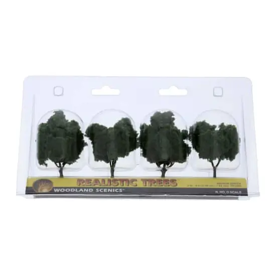 Woodland Scenics&reg; 3'' Medium Green Ready Made Realistic Trees {1}