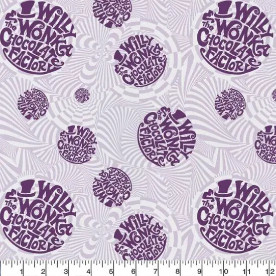 Willy Wonka Wonka Logo Precut Cotton Fabric {3}