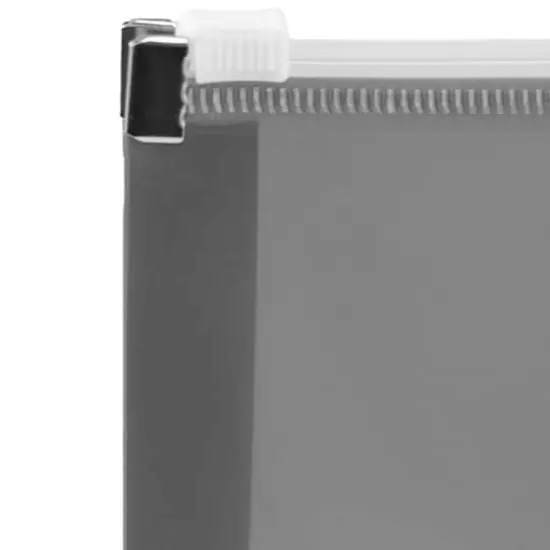 JAM Paper 9.75" x 13" Zip Closure Letter Booklet Plastic Envelopes, 12ct. Smoke Gray {5}