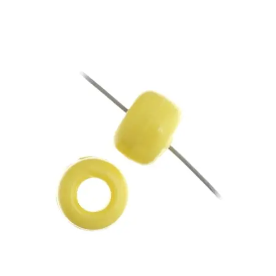 John Bead 9mm Opaque Plastic Pony Beads, 1,000ct. Yellow {5}