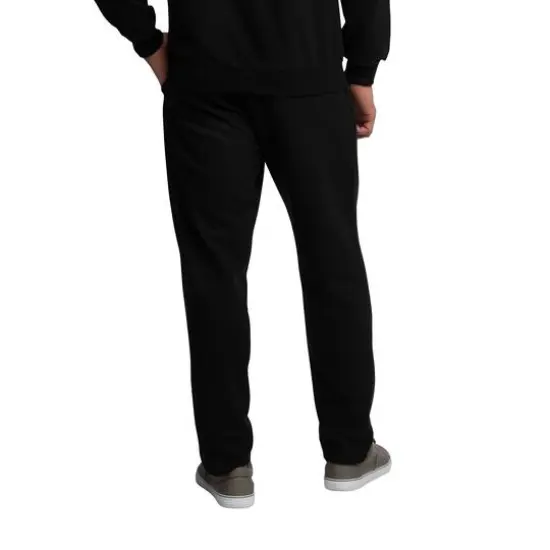 Fruit of the Loom Eversoft Fleece Open Bottom Sweatpant Black {6}