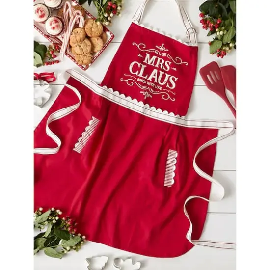DII&reg; Mrs. Claus Skirt Apron {5}