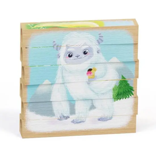 Quercetti&reg; Fantasy Animals Mix-N-Match Wood Puzzle {6}