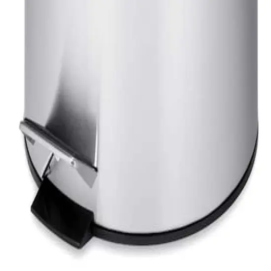 30L Round Stainless Steel Step Trash Can With Step Pedal {3}