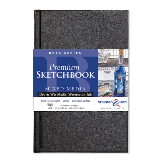 Stillman & Birn&reg; Beta Series Hardcover Mixed Media Premium Sketchbook, 5.5" x 8.5" {1}