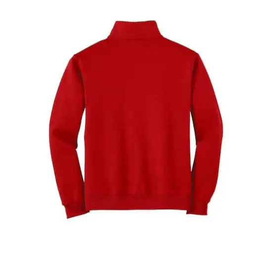 JERZEES&reg; NuBlend&reg; 1/4-Zip Cadet Collar Sweatshirt True Red {5}