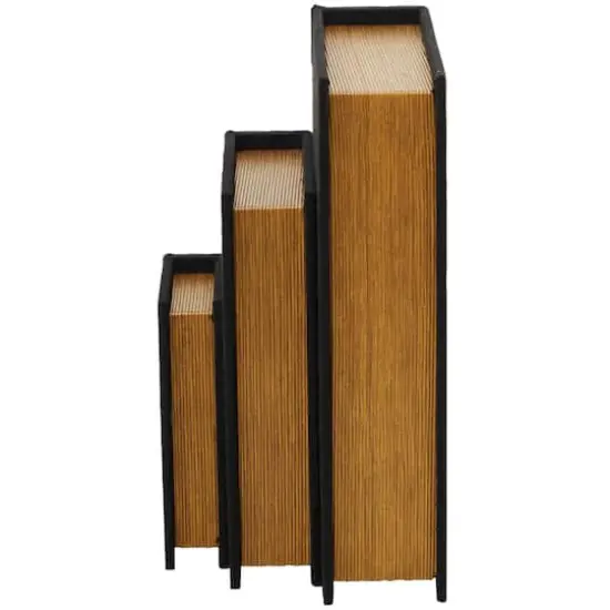 Black Linen Faux Book Box Set {6}