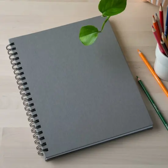 Gray Wirebound Sketchbook by Artist's Loft&trade; {3}