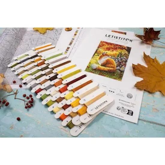 LetiStitch A Friend for Little Fox Counted Cross Stitch Kit {6}