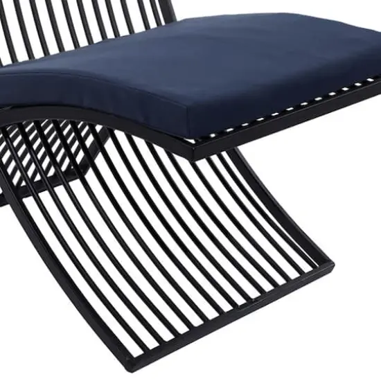 Black Metal Eclectic Outdoor Seating Set {6}
