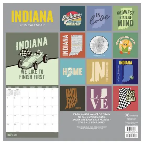 TF Publishing 2025 Home: Indiana Wall Calendar {3}