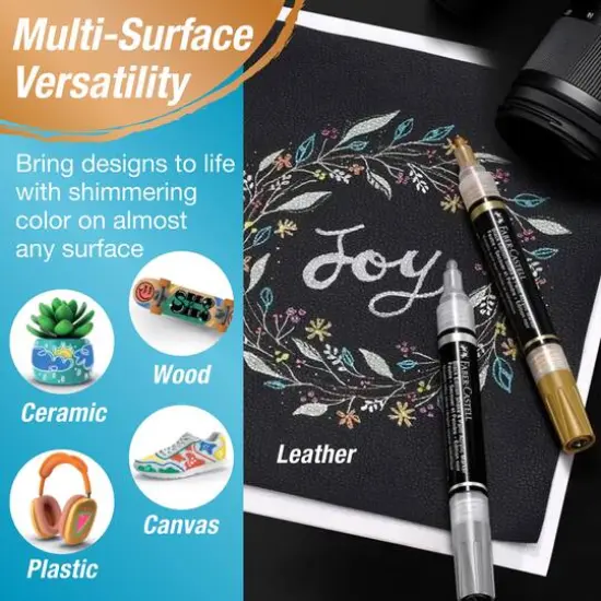 Faber-Castell&reg; Black Edition Metallic Colors Shake & Paint Markers {6}