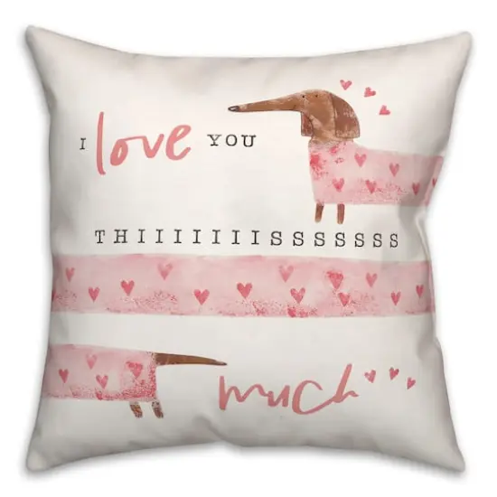 Love You This Much Throw Pillow {1}