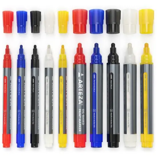 Arteza&reg; Classic Colors Oil-Based Paint Marker Set {3}