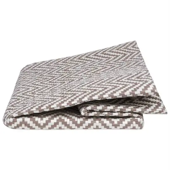 DII&reg; Large Stone Chevron Rectangle Woven Paper Basket {4}