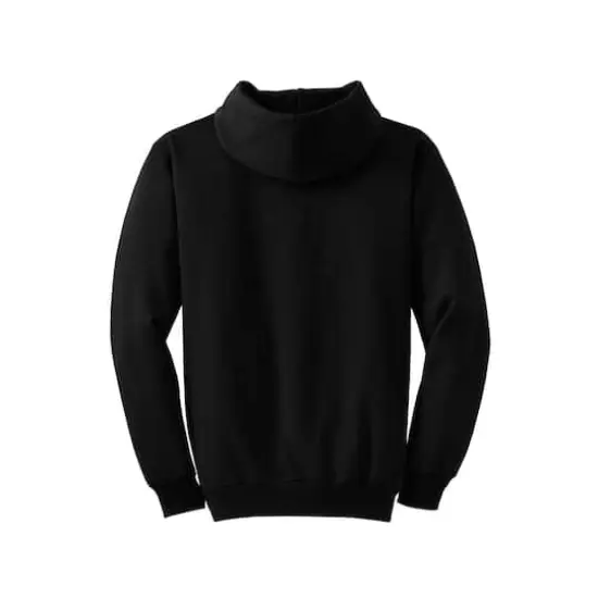 Port & Company&reg; Neutrals Core Fleece Pullover Hooded Sweatshirt Jet Black {5}