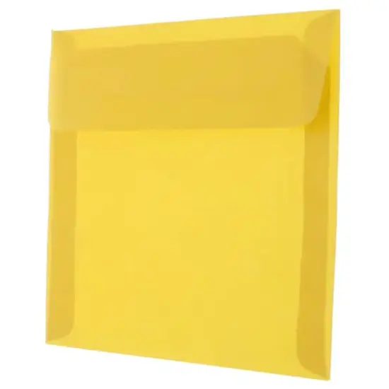 JAM Paper 6" x 6" Translucent Vellum Invitation Envelopes, 50ct. Gold {4}