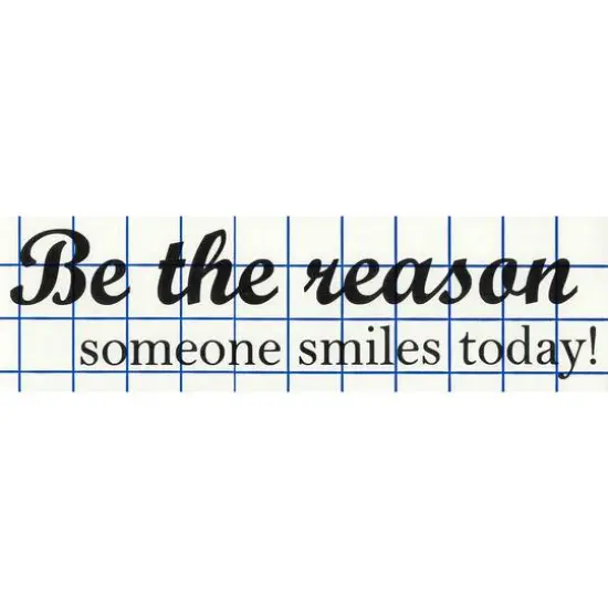 Leisure Arts&reg; Vinyl Be the Reason Someone Smiles Today Black Wall Decal {1}