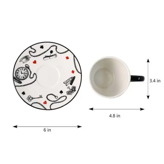 White Rabbit Ceramic Cup & Saucer Set by Ashland&reg; {3}