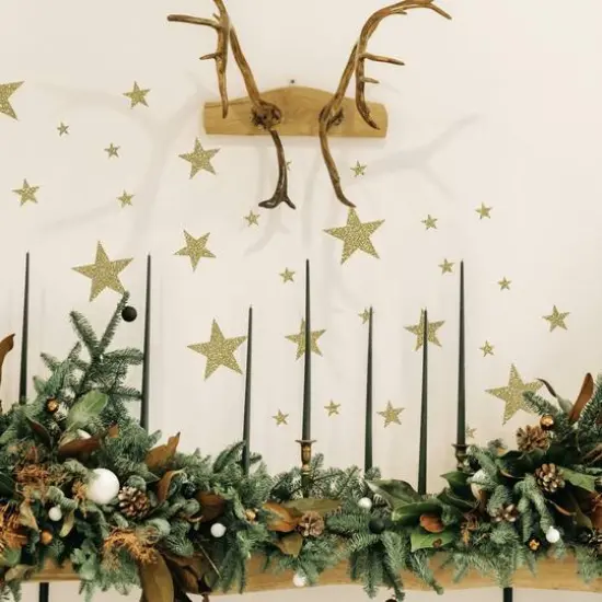 RoomMates Glitter Twinkle Stars Peel & Stick Wall Decals {3}