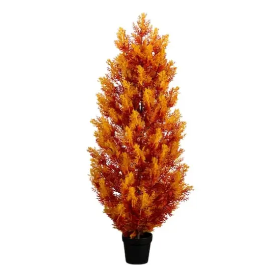 4ft. UV Resistant Autumn Artificial Fall Cedar Tree (Indoor/Outdoor) {1}