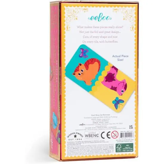 eeBoo Giant Shiny Cat Dominoes {6}