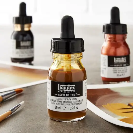 Liquitex&reg; Professional Acrylic INK!, 1oz.Transparent Raw Sienna {3}