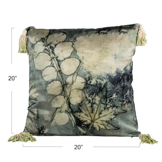 Hello Honey&reg; Aqua Serenity Velvet Tassel Pillow {5}