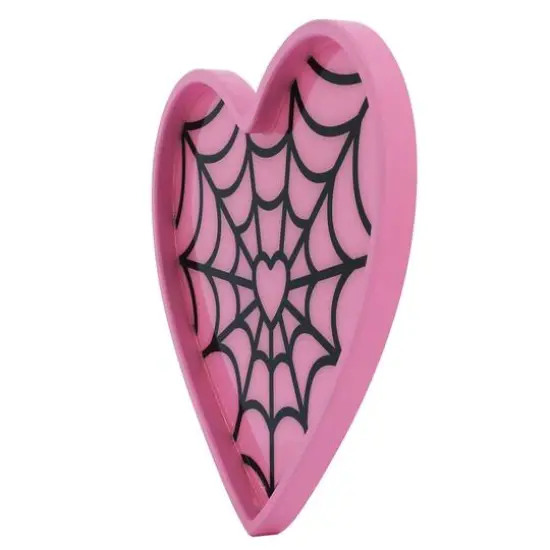 15.5" Pink Web Heart Tray by Ashland&reg; {4}