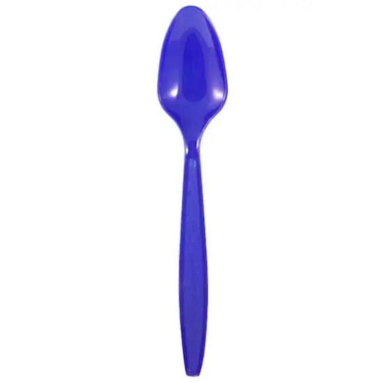JAM Paper Plastic Spoons, 100ct. Royal Blue {1}