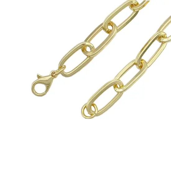14K Gold Plated Paperclip Bracelet by Bead Landing&trade; {5}