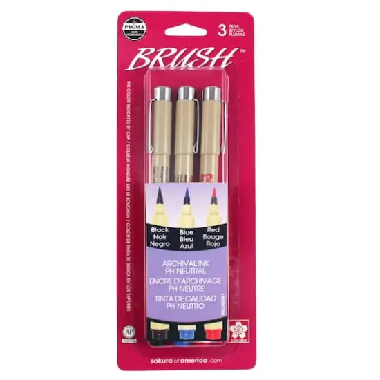 Pigma&reg; Brush&trade; 3 Color Pen Set {1}