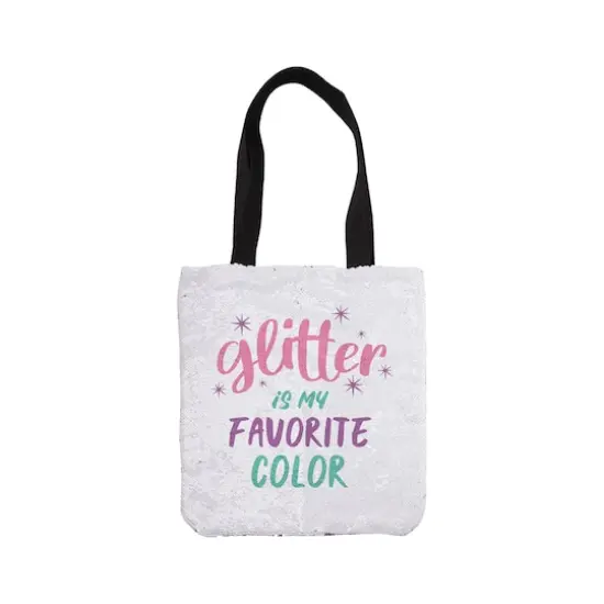 Craft Express 2ct. Sublimation Sequin Tote Bags {3}