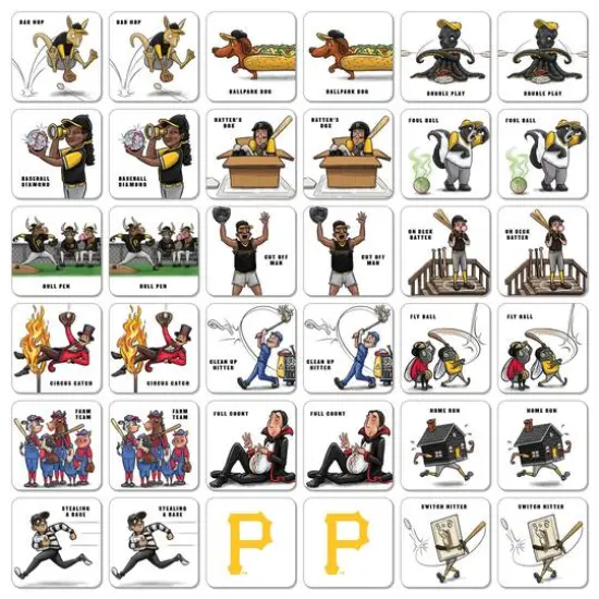 Major League Baseball Licensed Memory Match Game Pittsburgh Pirates {4}