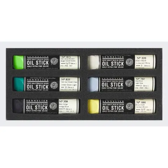 Sennelier Landscape 6 Color Oil Stick Mini Cardboard Set {4}