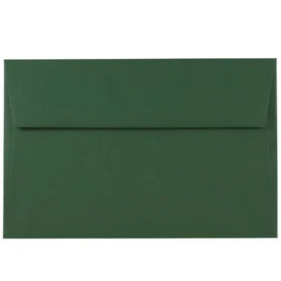 JAM Paper A9 Dark Green Premium Invitation Envelopes {1}