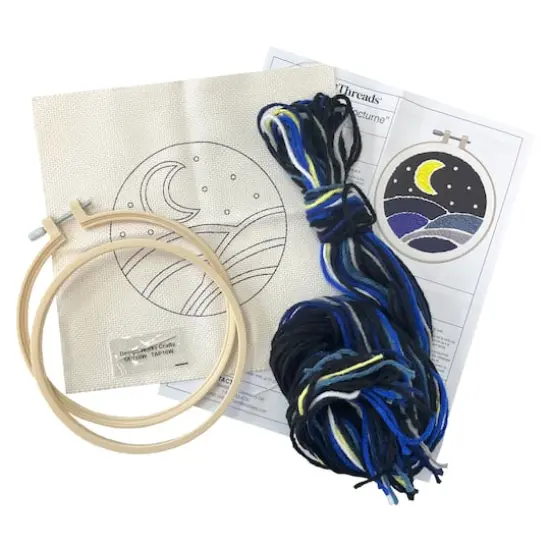 6" Night Sky Punch Needle Kit by Loops & Threads&reg; {4}