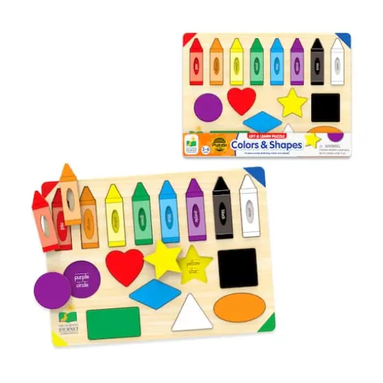 Lift & Learn Puzzle - Colors & Shapes: 16 Pcs {4}