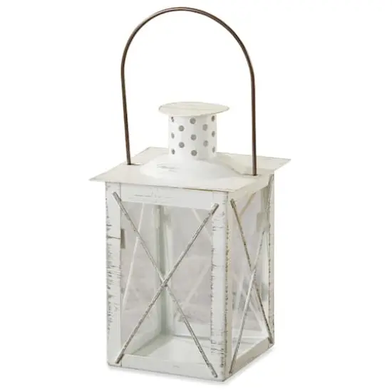 Kate Aspen&reg; Medium Luminous White Lantern Tea Light Holder {1}