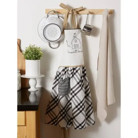 DII&reg; Home Sweet Farmhouse Apron Gray {8}