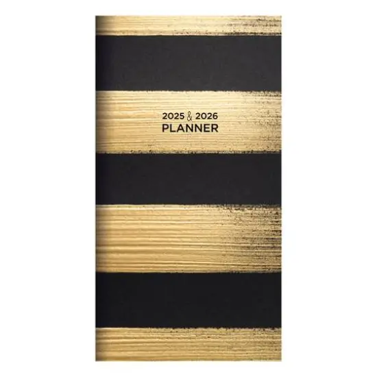 TF Publishing 2025 - 2026 Black & Gold Small Monthly Pocket Planner {1}